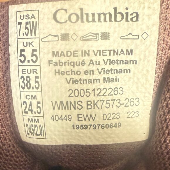 Columbia Women's Peakfreak Ii Mid Outdry Hiking Boots 7.5W, NWOB - Picture 9 of 9